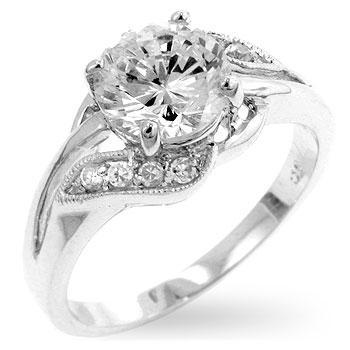 Timeless Clear Engagement Ring