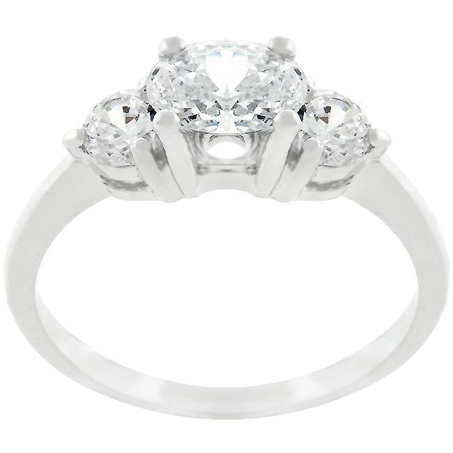 Oval Composer Cubic Zirconia Ring