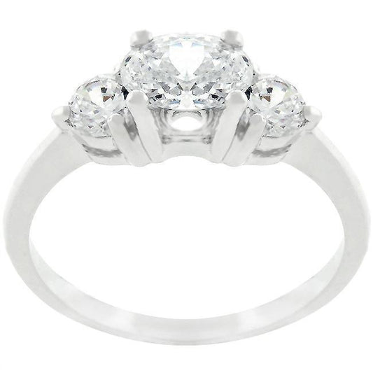 Oval Composer Cubic Zirconia Ring