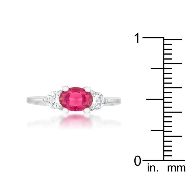 Oval Quartet Cubic Zirconia Ring