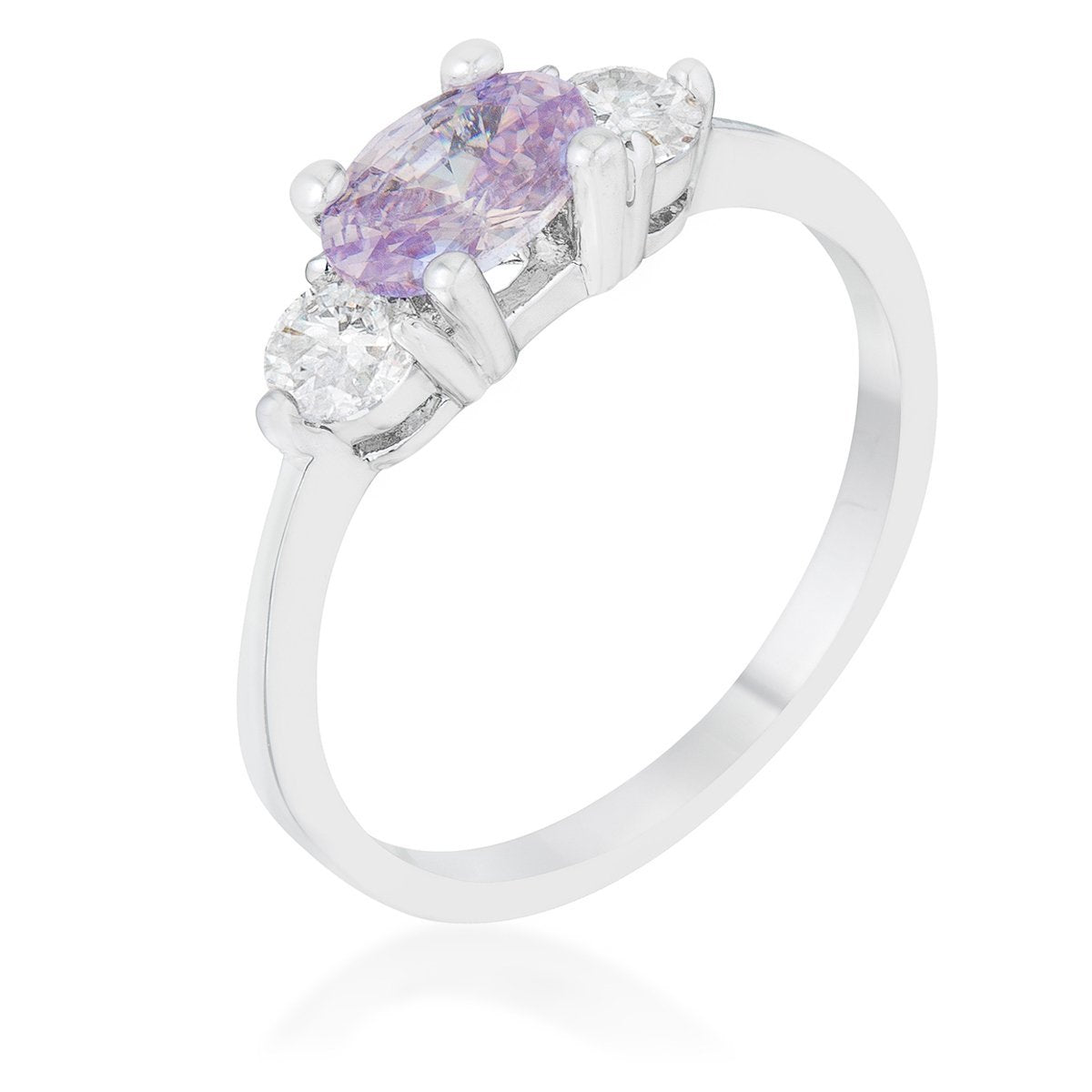 Oval Sonnet Cubic Zirconia Ring