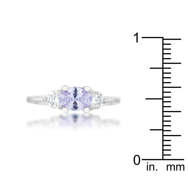 Oval Sonnet Cubic Zirconia Ring