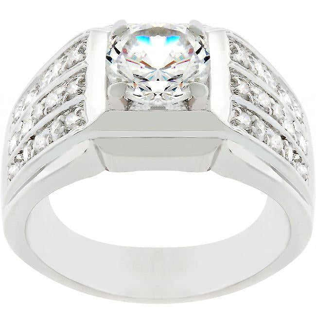 Jasmine 5.65ct CZ Two-Tone Engagement Ring