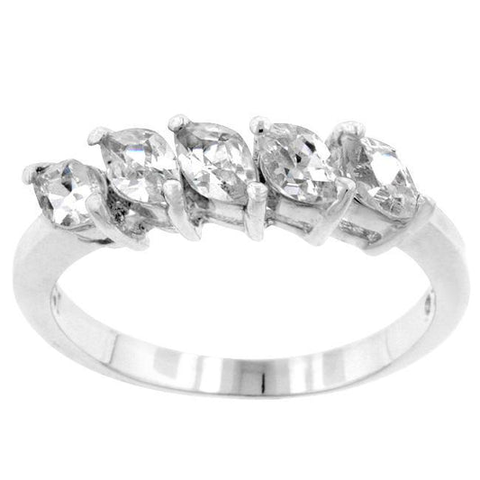 Cubic Zirconia Hill Eternity Ring