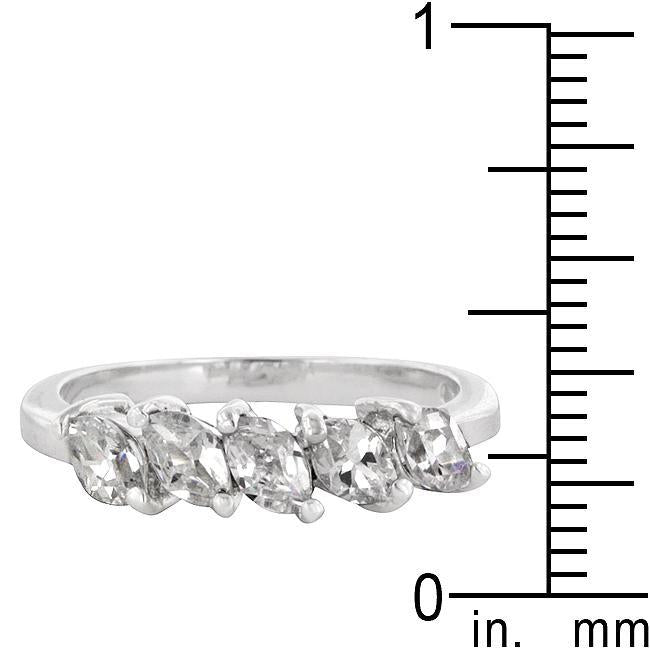 Cubic Zirconia Hill Eternity Ring