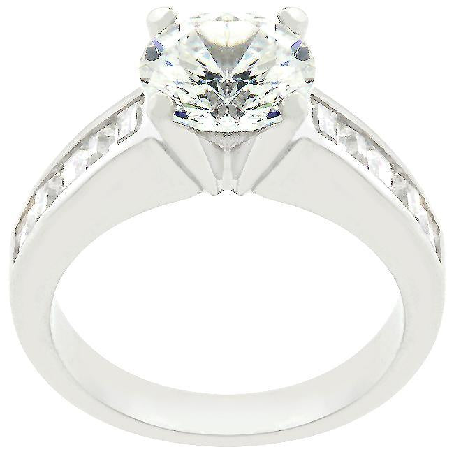 Classic Golden Engagement Ring