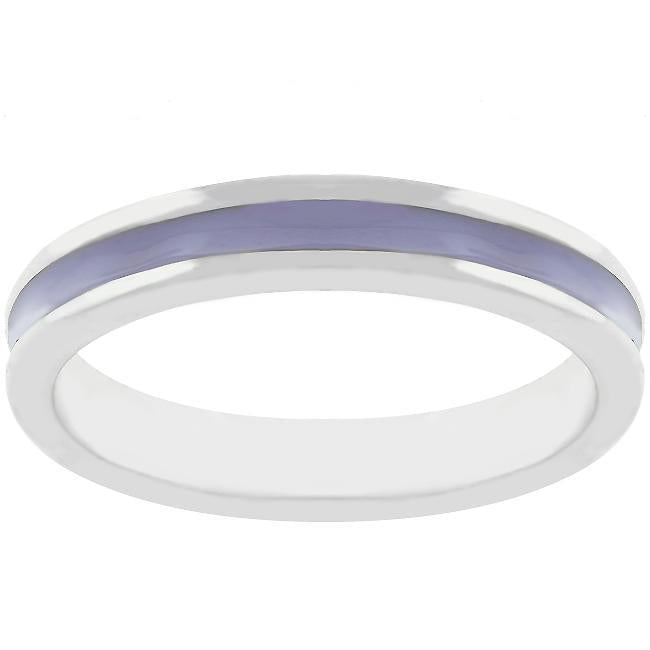 Purple Enamel Eternity Ring