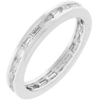 Golden White Eternity Ring