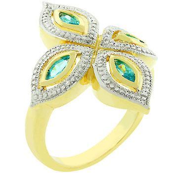 Rose-Cut Canary Ring