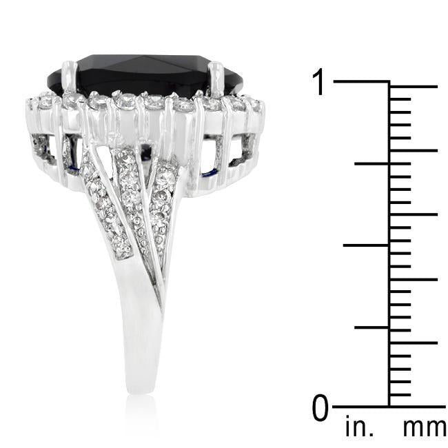 Yellow Pear Cubic Zirconia Cocktail Ring