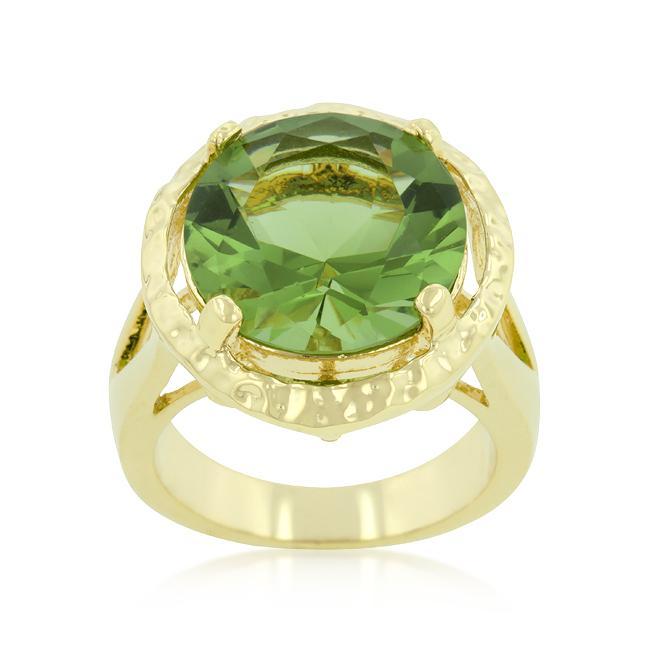 Emerald Green Classic Cocktail Ring