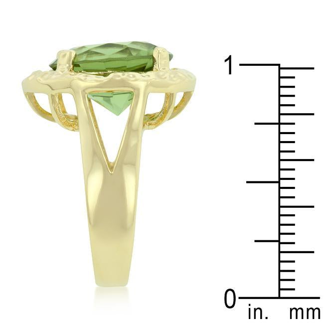 Emerald Green Classic Cocktail Ring