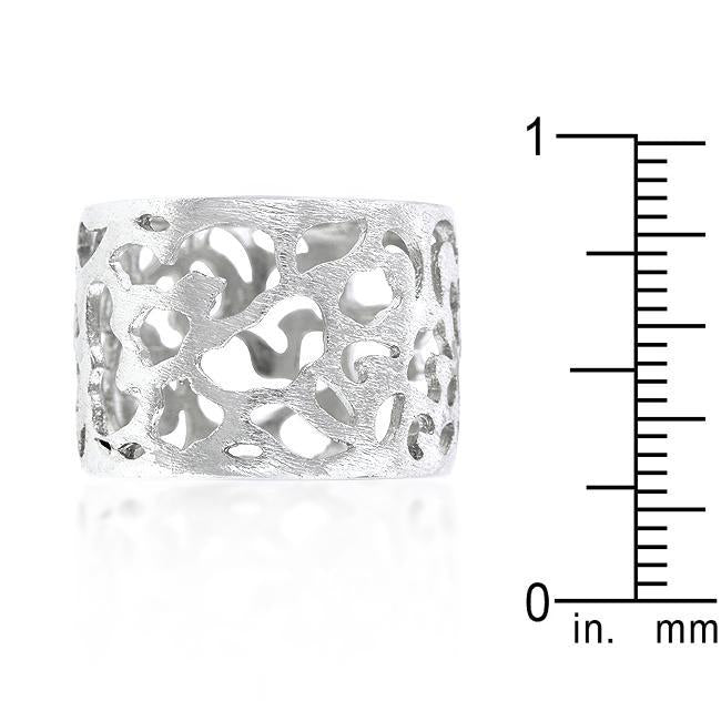 Multi-Cubic Zirconia Floral Golden Ring