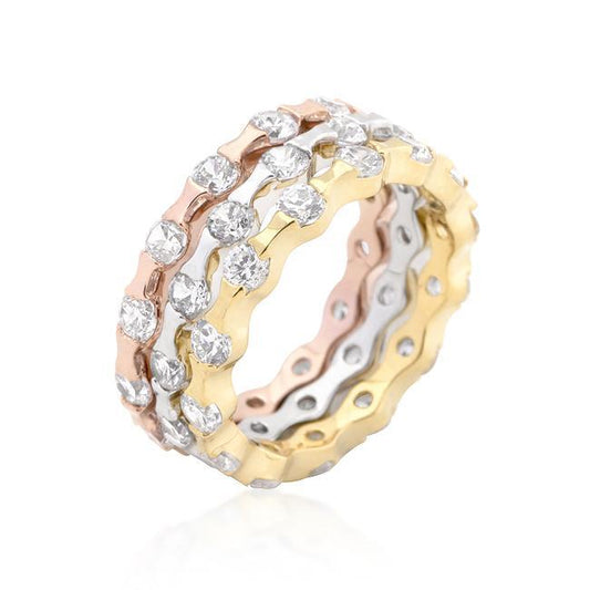 Hammered Golden Fashion Ring