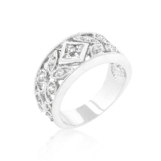 Cubic Zirconia Princess Cut Ring