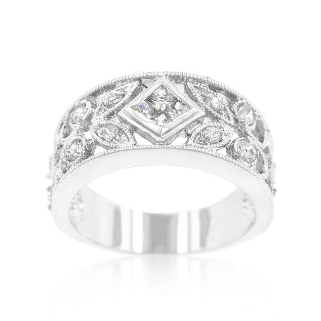 Cubic Zirconia Princess Cut Ring