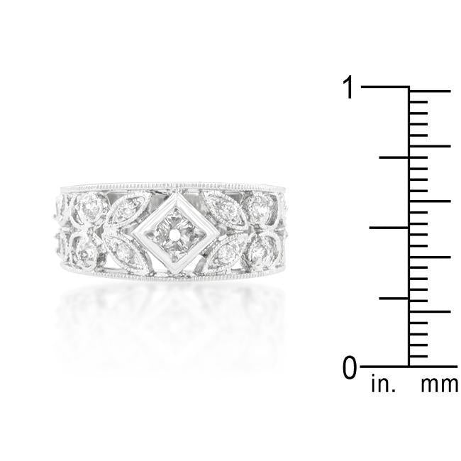 Cubic Zirconia Princess Cut Ring