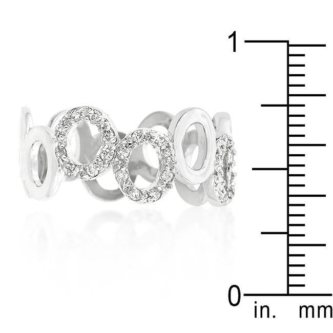 Tapered Baguette Cubic Zirconia Engagement Ring