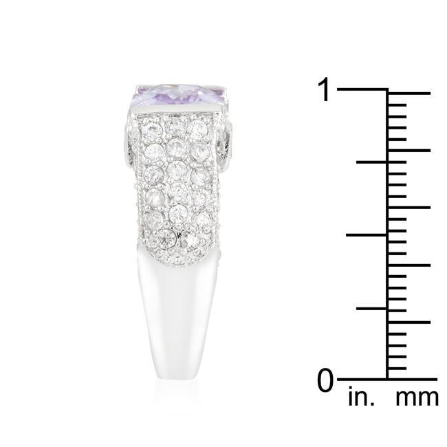 Round Cut Classic Clear Cocktail Ring