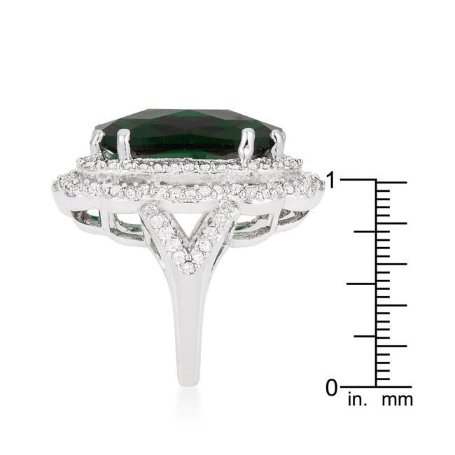 Red Cocktail Crest Ring