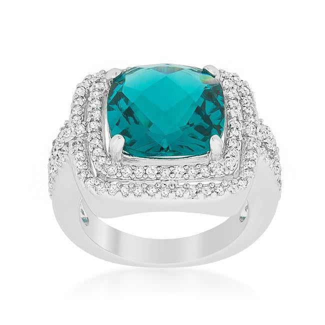 Two-tone Double Halo Cocktail Ring