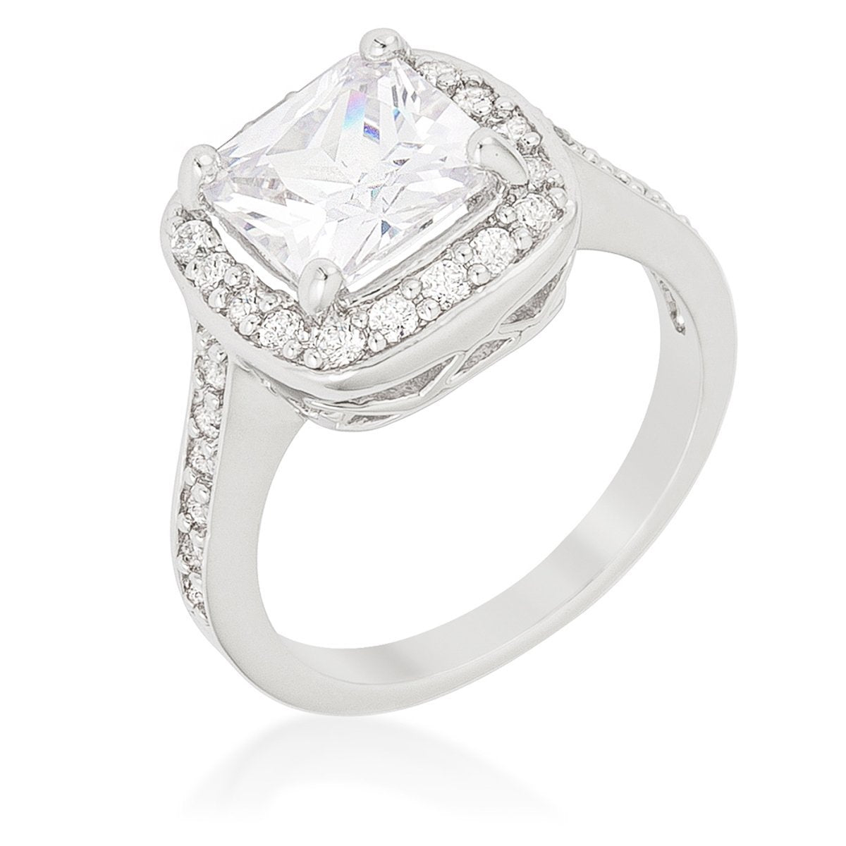 Amethyst Halo Cocktail Ring
