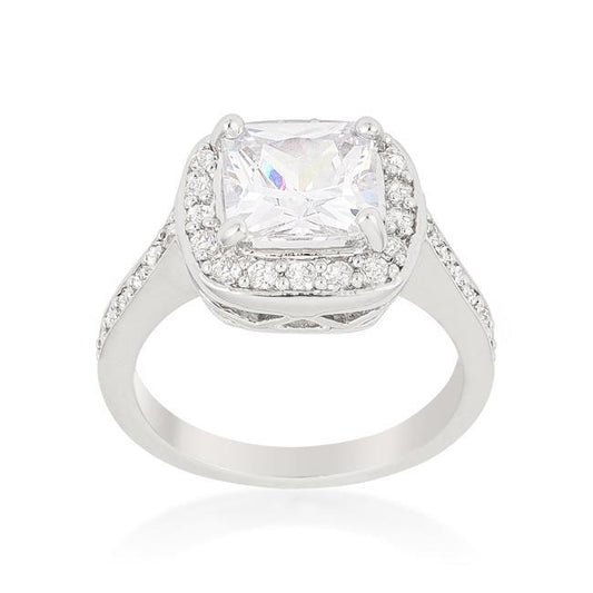 Amethyst Halo Cocktail Ring