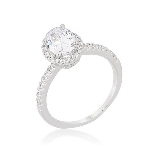 Halo Style Cushion Cut Engagement Ring