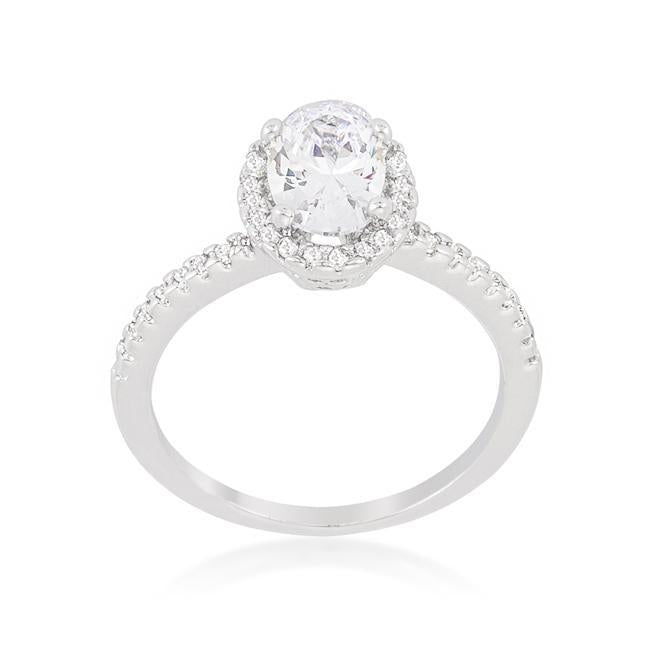 Halo Style Cushion Cut Engagement Ring