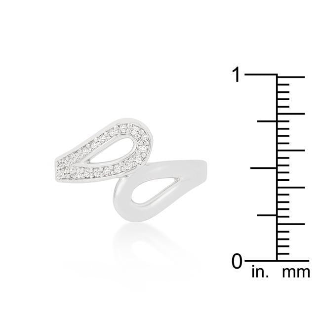 Oval-Cut Floating Halo Cubic Zirconia Engagement Ring