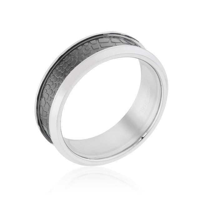 White Ceramic Band Ring