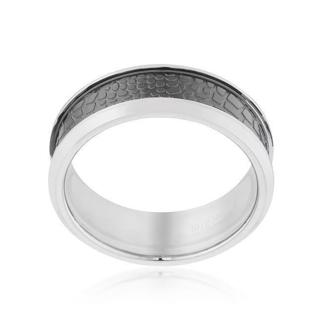 White Ceramic Band Ring