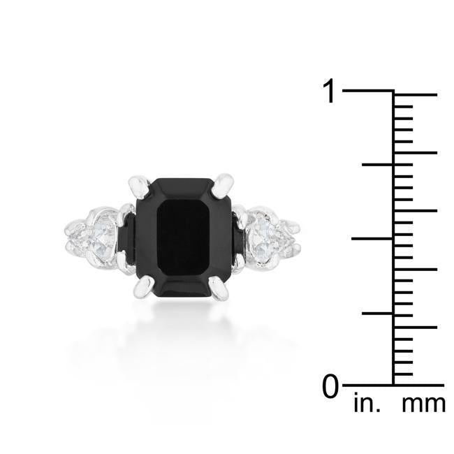 Jet Black Cocktail Ring