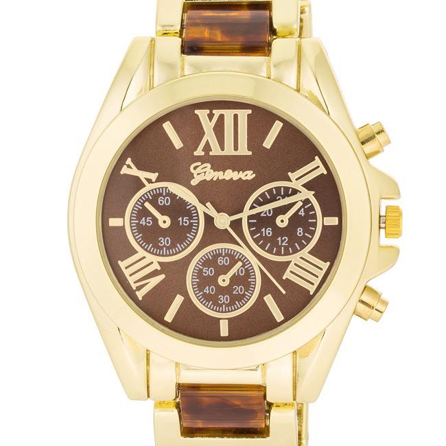 Tortoise Gold Watch