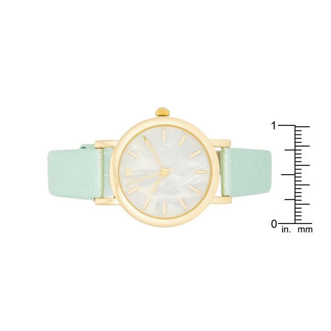 Mint Leather Watch