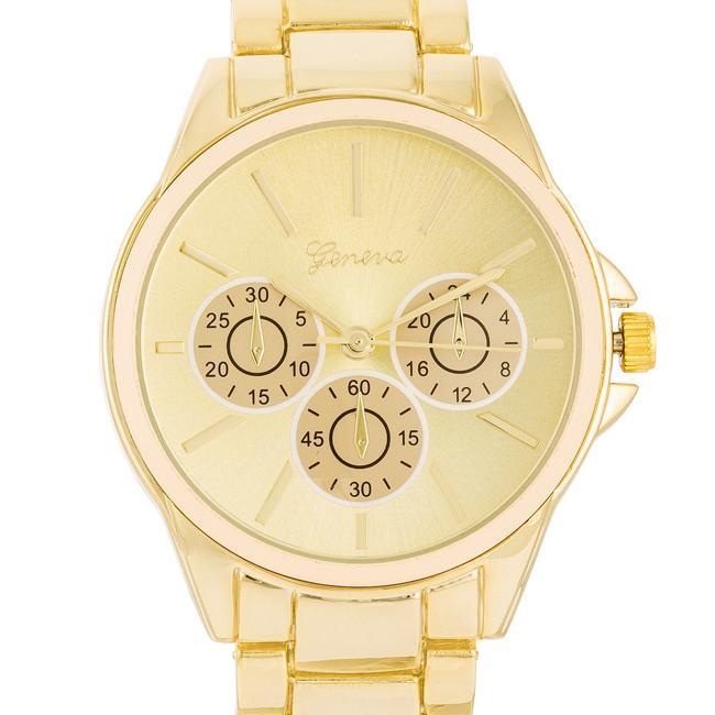 Chrono Gold Metal Watch