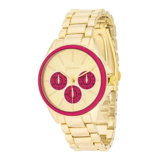 Chrono Gold Metal Watch