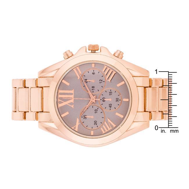 Roman Numeral Rose Gold Watch