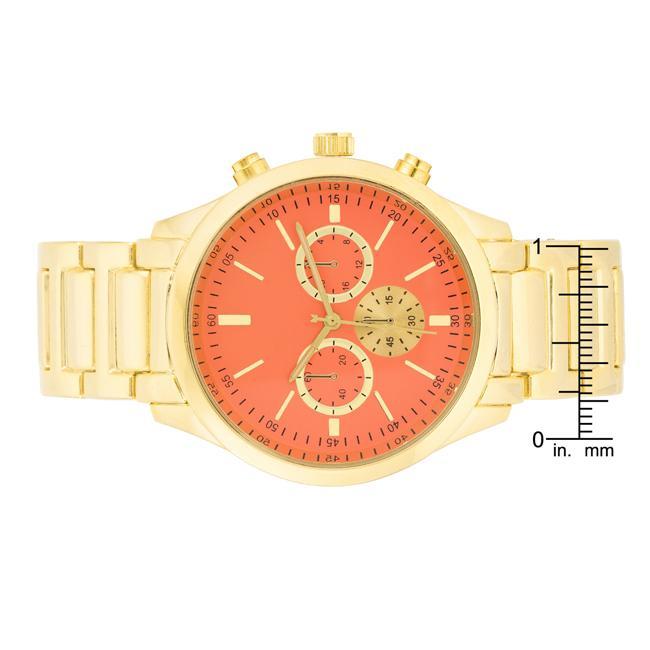 Chrono Gold Metal Watch