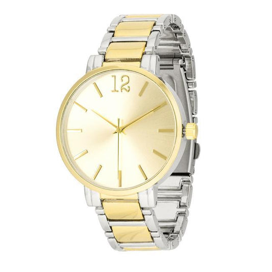 Two Tone Metal Watch