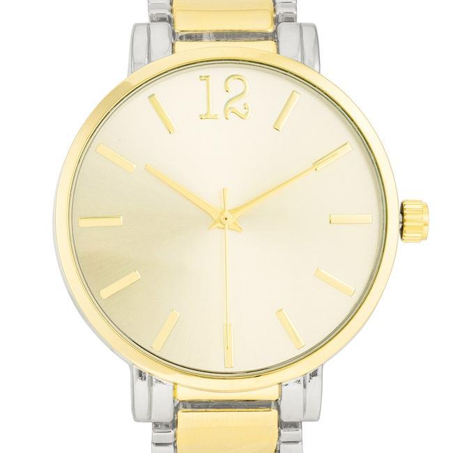 Two Tone Metal Watch