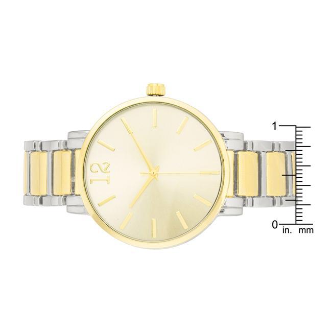 Two Tone Metal Watch