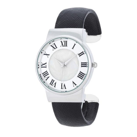 Classic Leather Cuff Watch